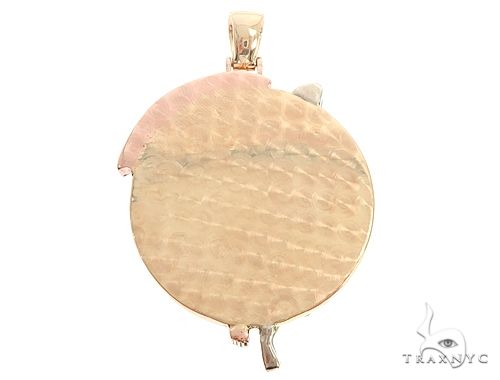 Custom 14K Yellow Gold Angel and Demon Charm Pendant, photo 3 of 7