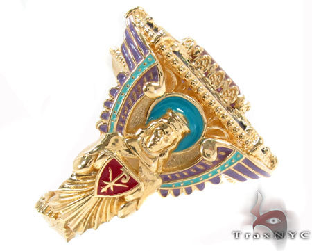 18K Gold Custom Angel Ring, photo 7 of 10