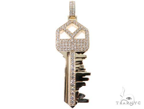 Custom Boston Skyline Key Diamond Pendant 64202 - Image 1