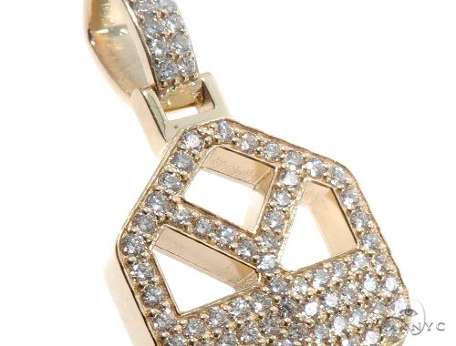 Custom Boston Skyline Key Diamond Pendant 64202 - Image 4