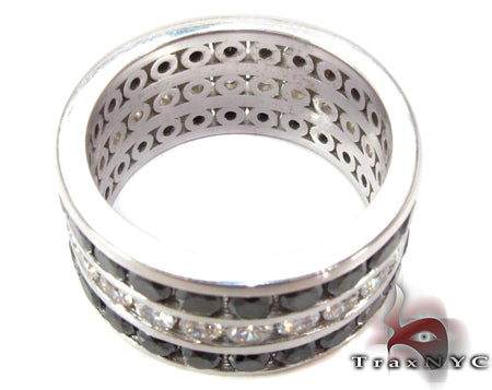 18K Gold Custom Channel Diamond Ring, photo 5 of 7
