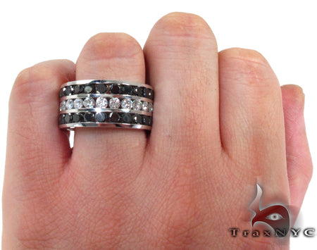 18K Gold Custom Channel Diamond Ring, photo 7 of 7