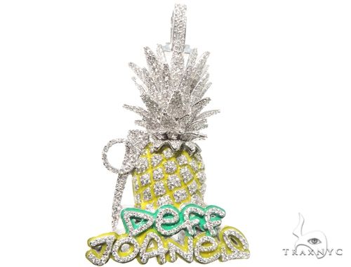 Custom Diamond Pineapple Pendant 64108 - Image 1