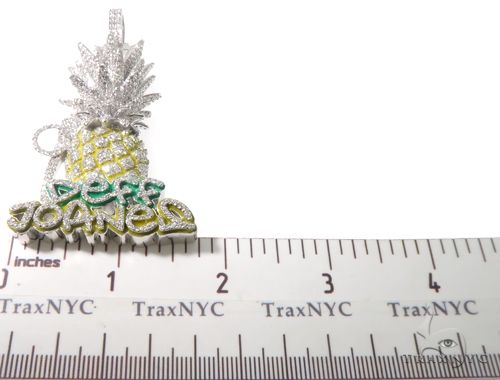 Custom Diamond Pineapple Pendant 64108 - Image 10