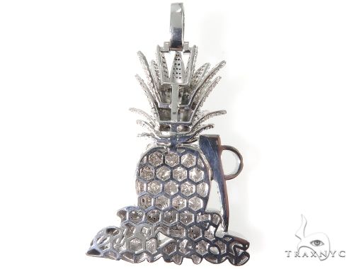 Custom Diamond Pineapple Pendant 64108 - Image 5