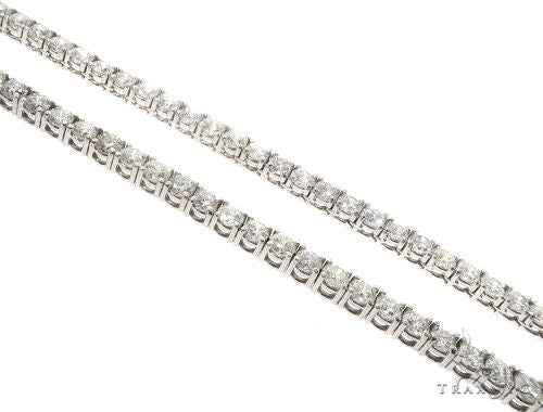 Custom Diamond Tennis Chain 24 Inches 6mm 64755 | TraxNYC