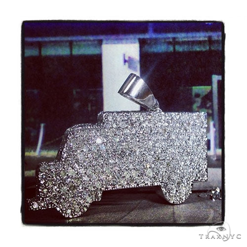 Custom Diamond Truck Pendant 39269 - Image 4
