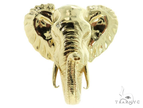 14K Gold Custom Elephant Ring, photo 4 of 11