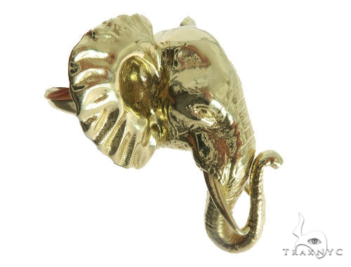14K Gold Custom Elephant Ring, photo 6 of 11