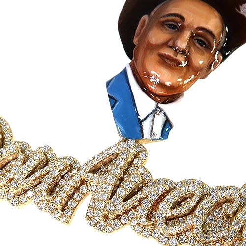 Custom Made 3D DonAnecio Diamond Name Pendant 67804 - Image 3