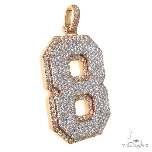 Custom Made '8' Diamond Pendant 67616 - Image 2