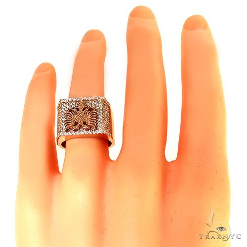 14K Gold Custom Made Albanian Diamond Ring, photo 7 of 7