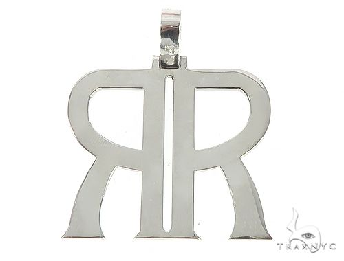 Custom Made Back to Back Mirror 'R' Pendant 65529 - Image 3