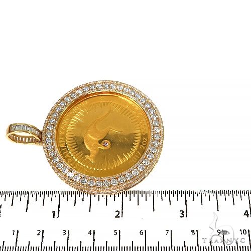 Custom Made Baguette Diamond Coin Frame For Limited Edition - 2 oz Fine gold Coin 67116 - Image 6