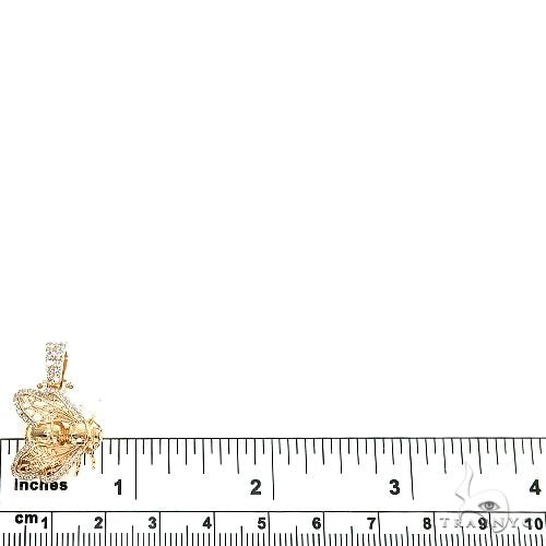 14K Gold Custom Made Bee Pendant, photo 5 of 6
