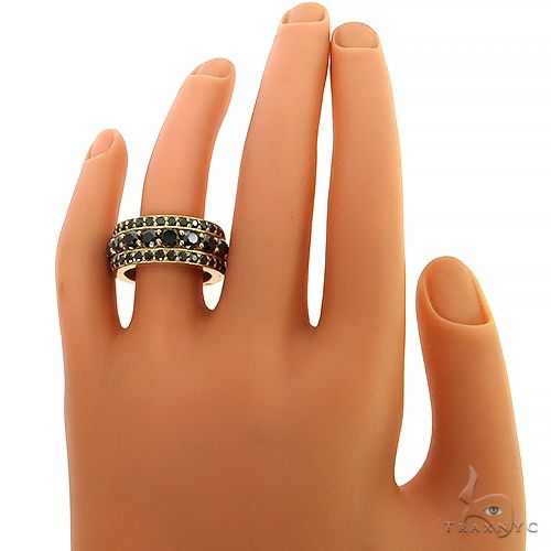 14K Gold Custom Made Black Diamond Ring, photo 5 of 5
