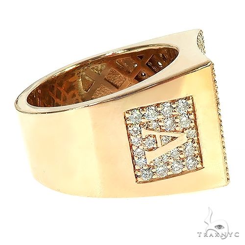 14K Gold Custom Made Cadillac Diamond Ring, photo 3 of 6