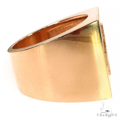 14K Gold Custom Made Cross Ring, photo 3 of 7