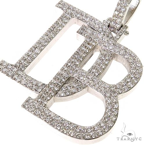 Custom Made 'DB' Diamond Pendant 67604 - Image 3