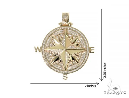 10K Gold Custom Made Diamond Custom Pendant, photo 6 of 6