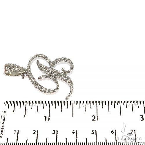 14K Gold Custom Made Diamond Initial Pendant, photo 6 of 6