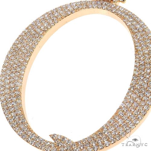 14K Gold Custom Made Diamond Initial Pendant, photo 3 of 6