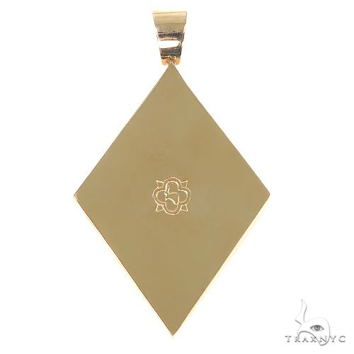 14K Gold Custom Made Diamond Initial 'Q' Pendant, photo 4 of 6