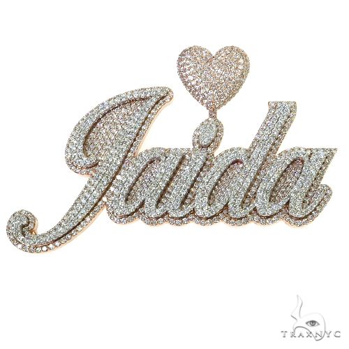 Custom Made Diamond Name Pendant 68821 - Image 1