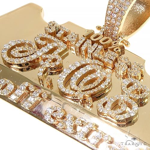 Custom Made Diamond Logo Pendant 66980 - Image 3