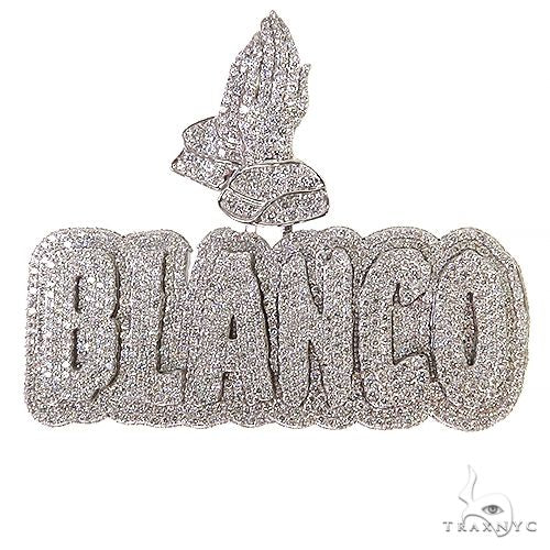 Custom Made Diamond Name Logo Pendant 68718 - Image 1