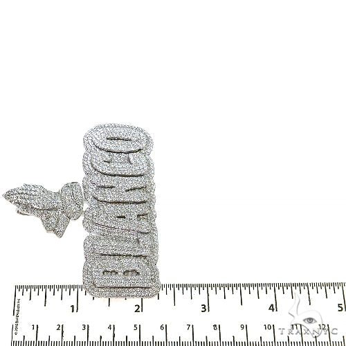 Custom Made Diamond Name Logo Pendant 68718 - Image 6
