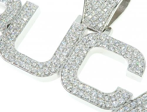Custom Made Diamond Name Pendant 66072 - Image 4