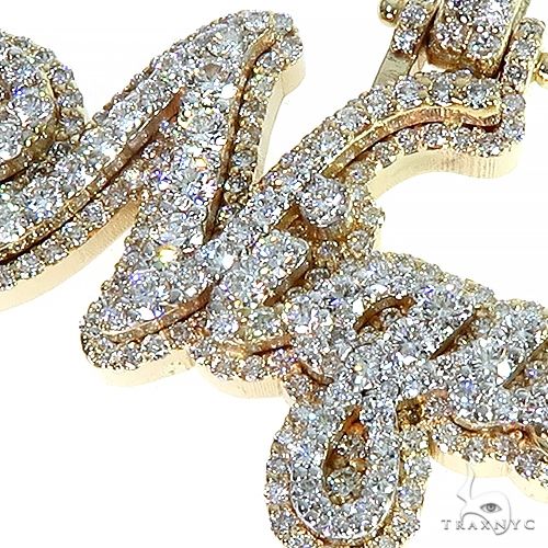 Custom Made Diamond Name Pendant 66598 - Image 4