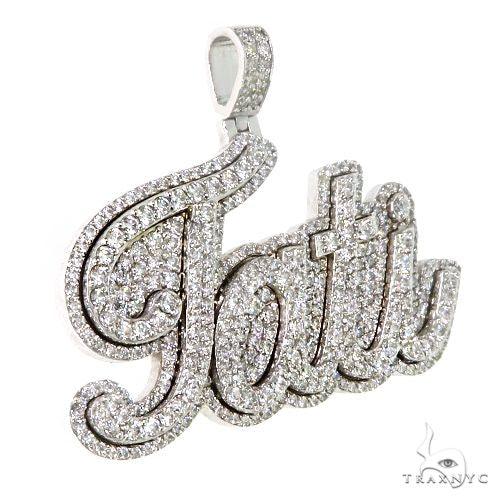 Custom Made Diamond Name Pendant 67502 - Image 2
