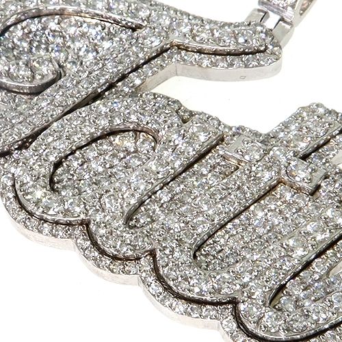 Custom Made Diamond Name Pendant 67502 - Image 3