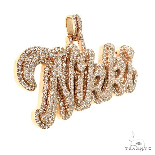 Custom Made Diamond Name Pendant 67662 - Image 2
