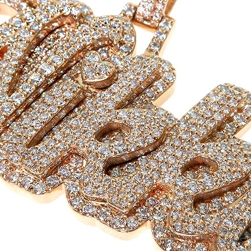 Custom Made Diamond Name Pendant 67662 - Image 3