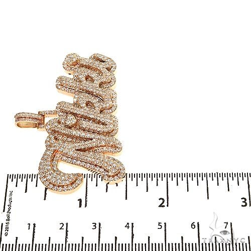 Custom Made Diamond Name Pendant 67662 - Image 6