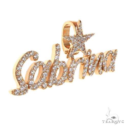 Custom Made Diamond Name Pendant 67678 - Image 2