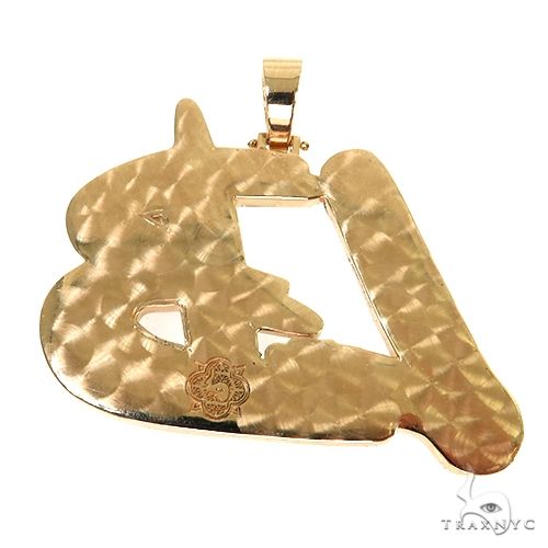 14K Gold Custom Made Diamond Name Pendant, photo 4 of 6