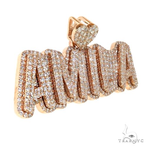 Custom Made Diamond Name Pendant 67863 - Image 2