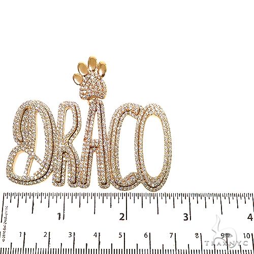 Custom Made Diamond Name Pendant 67874 - Image 5