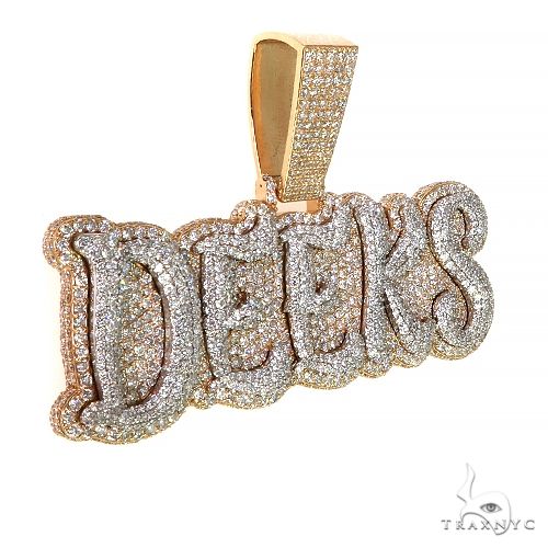 Custom Made Diamond Name Pendant 67968 - Image 2