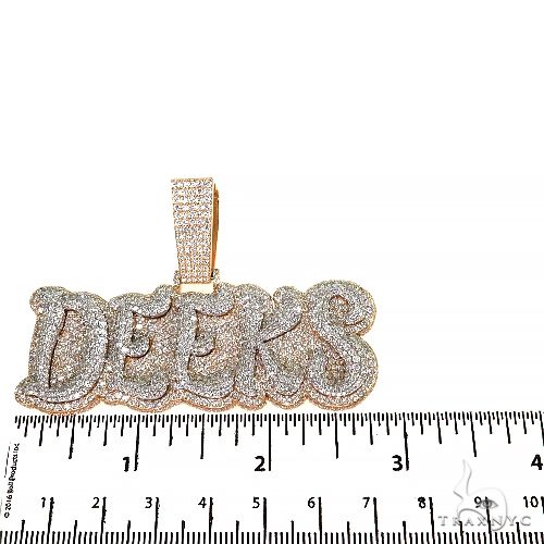 Custom Made Diamond Name Pendant 67968 - Image 5