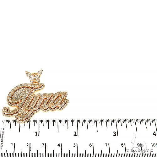 Custom Made Diamond Name Pendant 67994 - Image 5