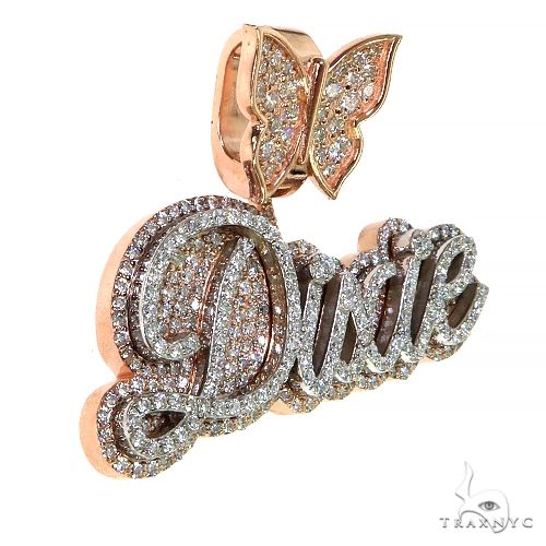 Custom Made Diamond Name Pendant 68280 - Image 2
