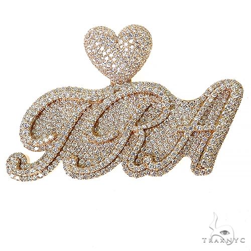 Custom Made Diamond Name Pendant 68534 - Image 1