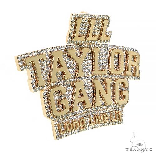 Custom Made Diamond Name Pendant 68816 - Image 2