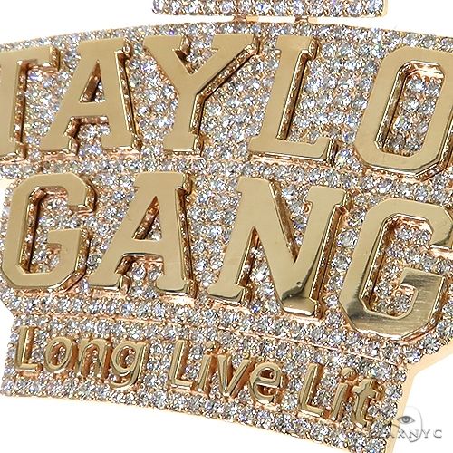 Custom Made Diamond Name Pendant 68816 - Image 3