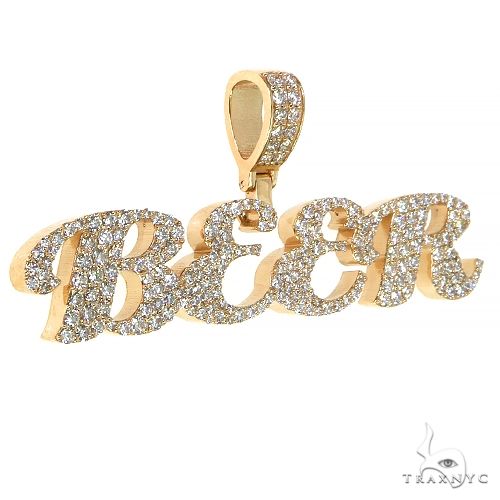 Custom Made Diamond Name Pendant (Lab) 68334 - Image 2